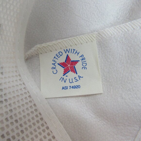 First Macon Bank & Trust Graphic Logo Men White Wide Brim Adj Strap Back Cap Hat - Picture 10 of 10